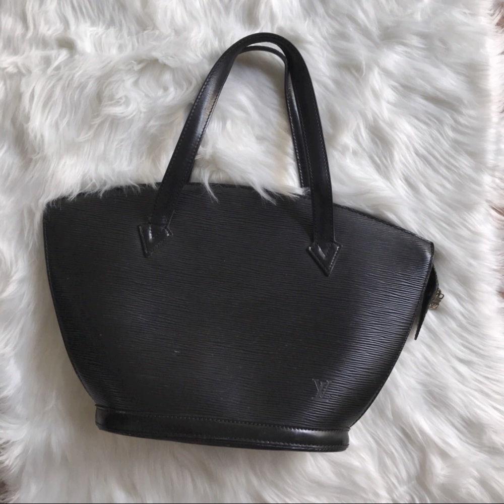 ⚡️HP2X⚡️Louis Vuitton Black Saint Jacques Purse